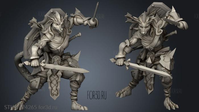 Zorseth The Fighter stl model for CNC