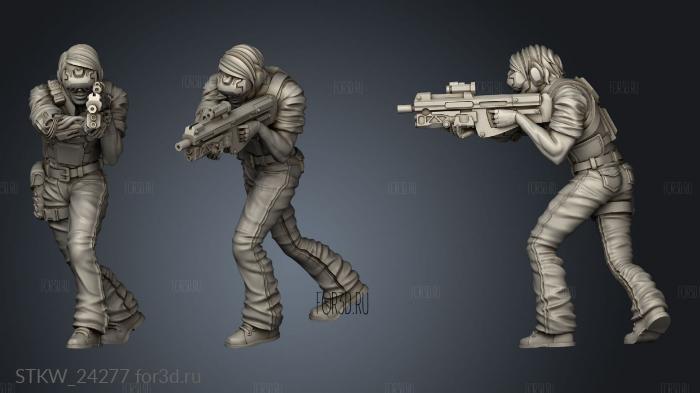 Black Site Agent stl model for CNC