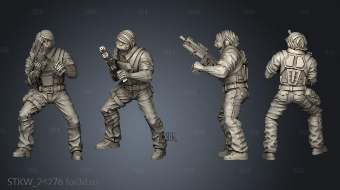 Black Site Agent stl model for CNC