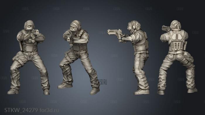 Black Site Agent stl model for CNC