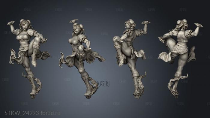 chun li stl model for CNC