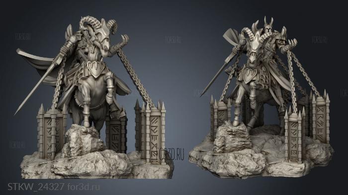 Abaddon stl model for CNC