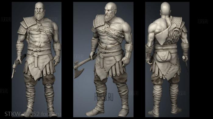 Kratos 3d stl модель для ЧПУ