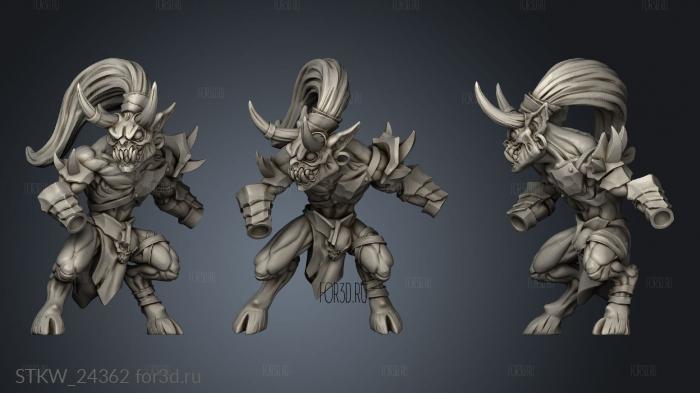 Abyss Demon Gruntling stl model for CNC