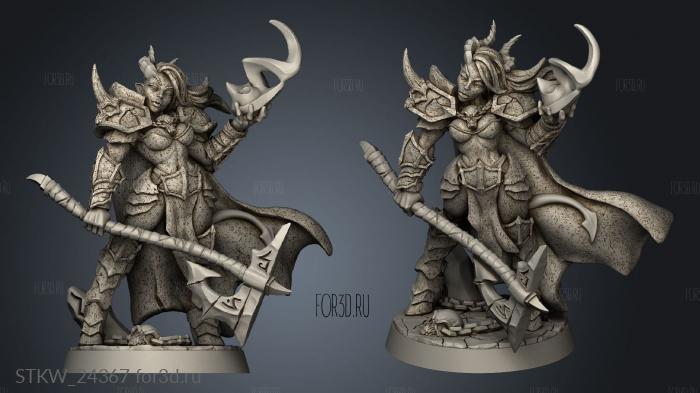 Abyss Demons Diabolica the Eternal Axe stl model for CNC