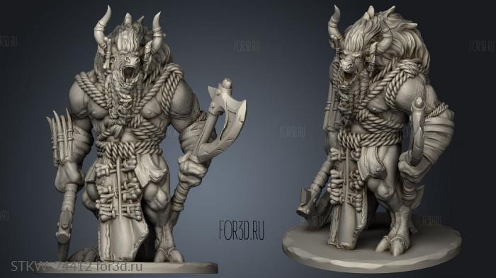 Kin Folk Tusk Lands Minotaur 3d stl модель для ЧПУ