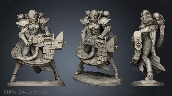 Adepta Sororitas Sister stl model for CNC