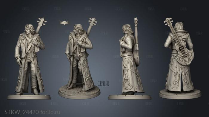 Adrian The Itherian Bard stl model for CNC