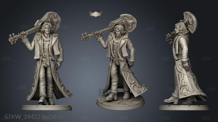 Adrian The Itherian Bard stl model for CNC