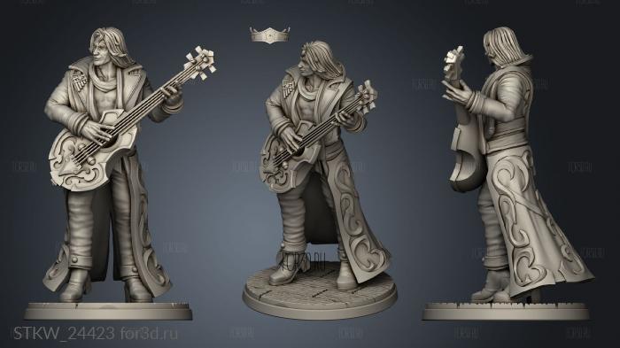 Adrian The Itherian Bard stl model for CNC