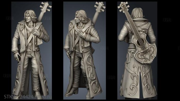 Adrian The Itherian Bard stl model for CNC