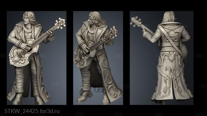 Adrian The Itherian Bard stl model for CNC