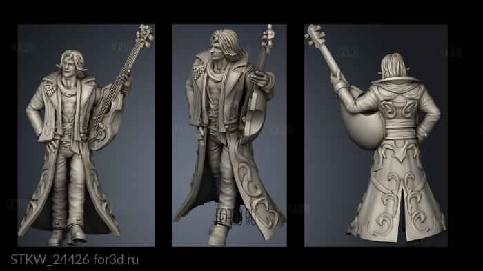 Adrian The Itherian Bard stl model for CNC