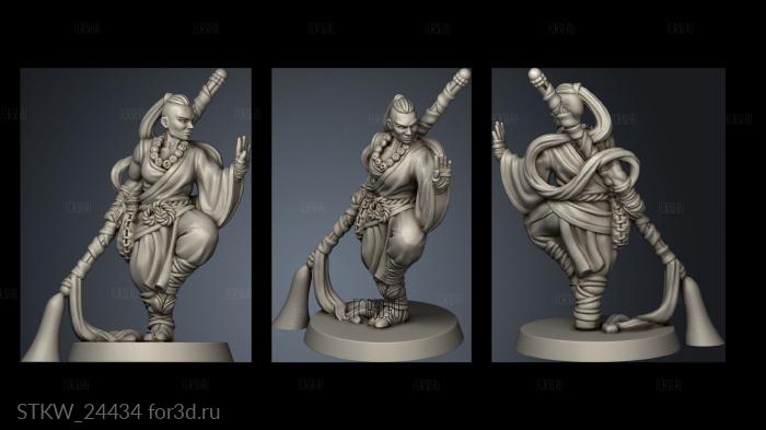 ADVEN MONK WOMAN stl model for CNC