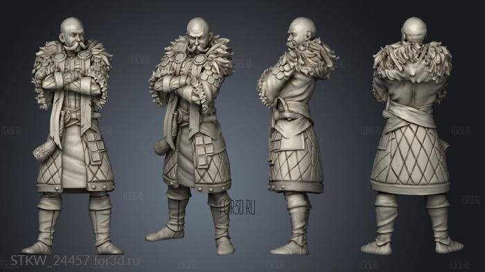 Adventurers Bard stl model for CNC