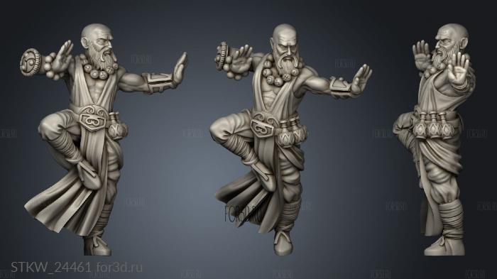 Adventurers monk stl model for CNC