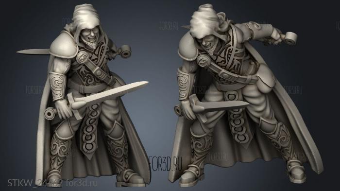 Adventurers rogue stl model for CNC