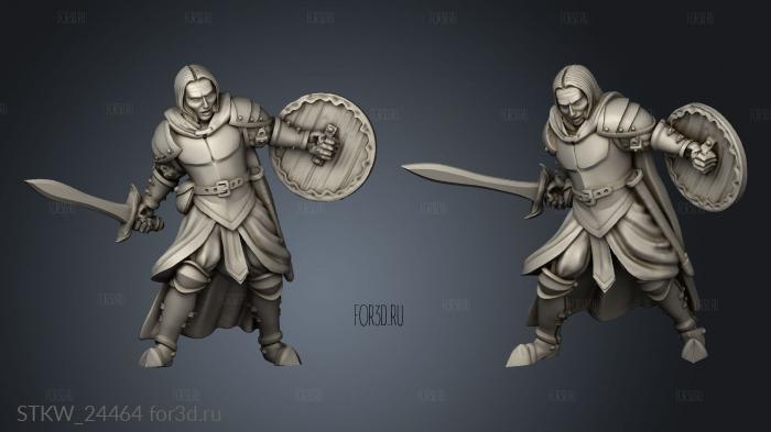 adventurers the warrior guerriero stl model for CNC