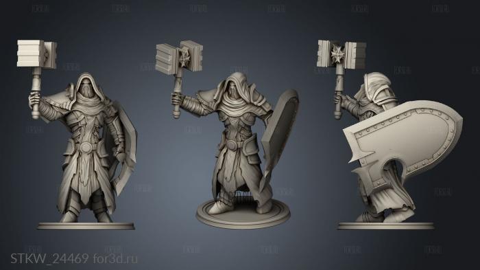 Adyr The Rogue Warpriest stl model for CNC