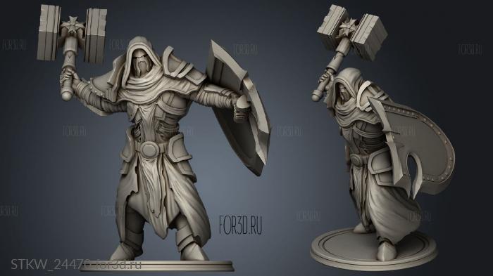 Adyr The Rogue Warpriest stl model for CNC