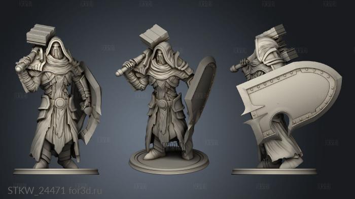 Adyr The Rogue Warpriest stl model for CNC