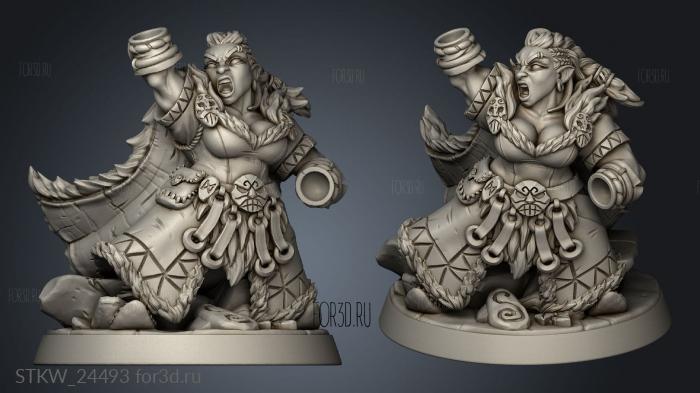 Dwarven Mountaineers Skutagaard Gerta stl model for CNC