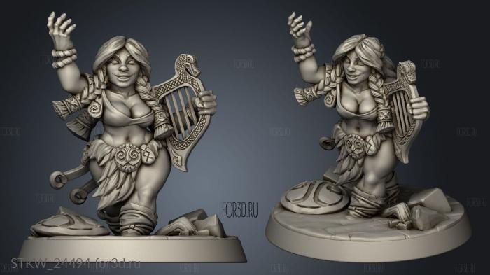 Dwarven Mountaineers Skutagaard Gudrun stl model for CNC