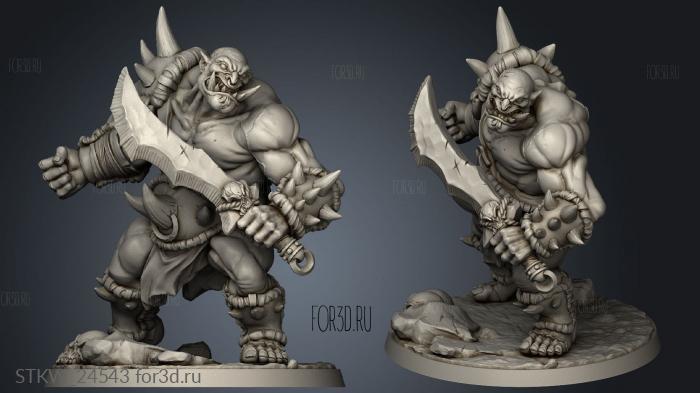 Ogre Marauders stl model for CNC