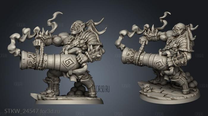 Ogre Marauders Gronk Boomshot 3d stl модель для ЧПУ