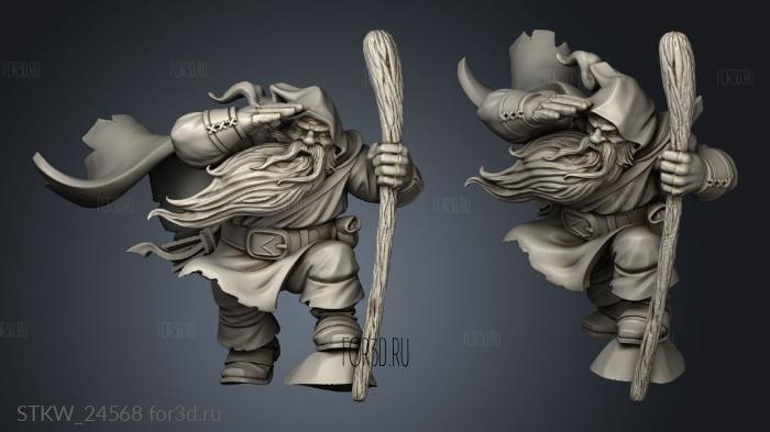Gimmyr Dwarven Wanderer stl model for CNC