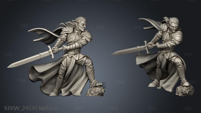 Levaril Elven Knight 3d stl модель для ЧПУ