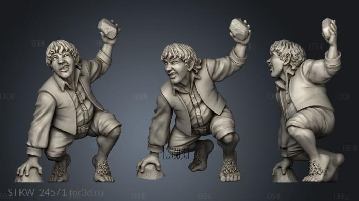 Matty Buck Halfling Adventurer 3d stl модель для ЧПУ