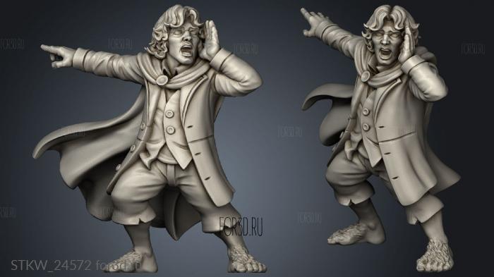 Peregar Bullock Halfling Adventurer 3d stl модель для ЧПУ