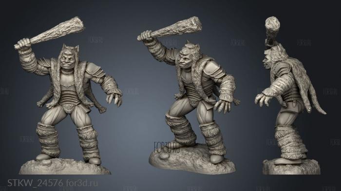 Wyrwaldo Barbarian stl model for CNC