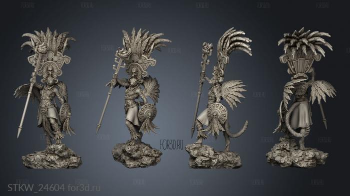 Agama Sundancers Feathered Priests stl model for CNC