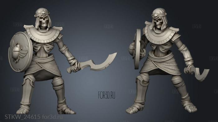 Mummified Undead Warriors 3d stl модель для ЧПУ