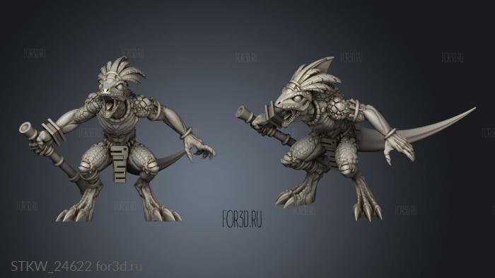 Saurians Gecko Blowpipe 3d stl модель для ЧПУ