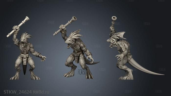 Saurians Gecko Blowpipe 3d stl модель для ЧПУ