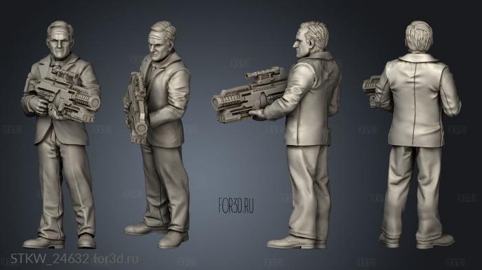 Agent COULSON Blaster stl model for CNC