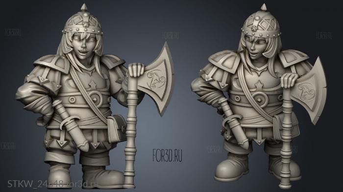 Dwarf stl model for CNC