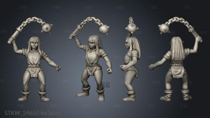 Goblin morning star 3d stl модель для ЧПУ