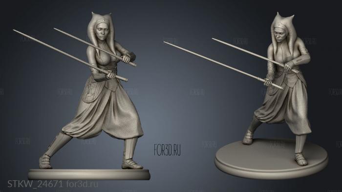 Ahsoka mando stl model for CNC