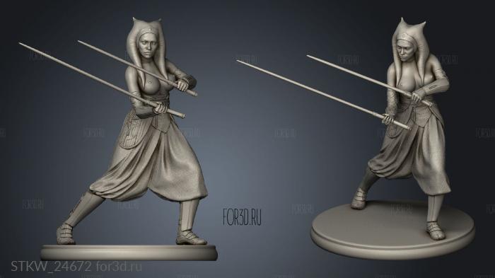 Ahsoka mando NSFW stl model for CNC