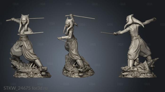 Ahsoka Tano Star Wars 3d stl модель для ЧПУ