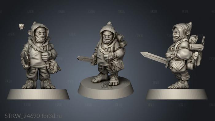 Airship Crew Female stl model for CNC