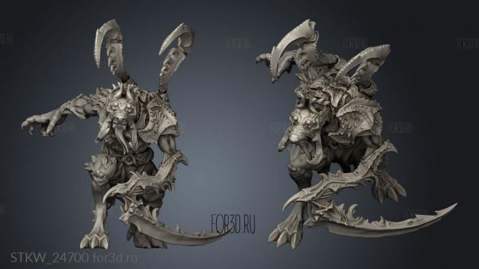 Infected Wolfen Reaper stl model for CNC