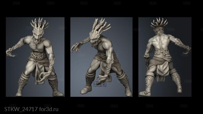Cursed Sidhe Hunter stl model for CNC