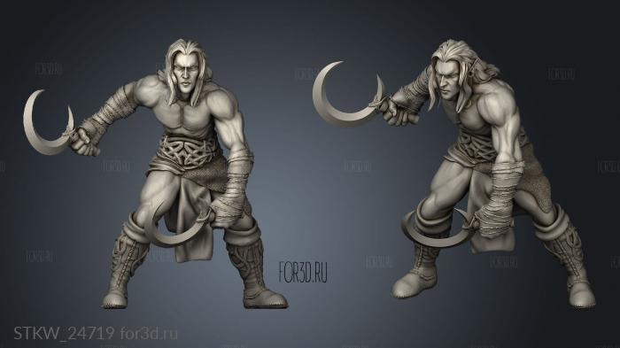 Cursed Sidhe Hunter stl model for CNC
