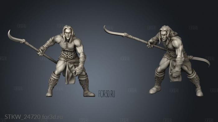 Cursed Sidhe Hunter stl model for CNC
