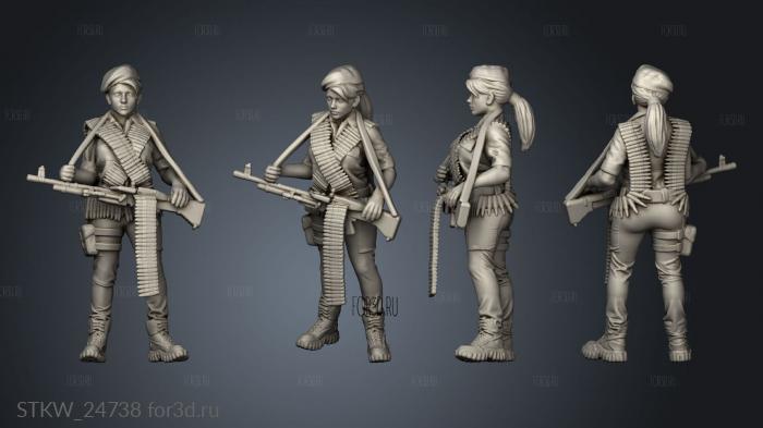 Girl Squad stl model for CNC
